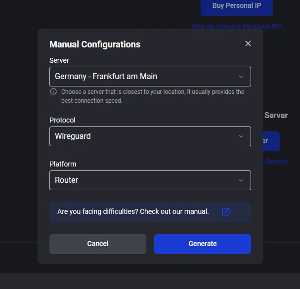 Налаштування WireGuard VPN на роутері TP-Link Archer AX3000 (AX55)